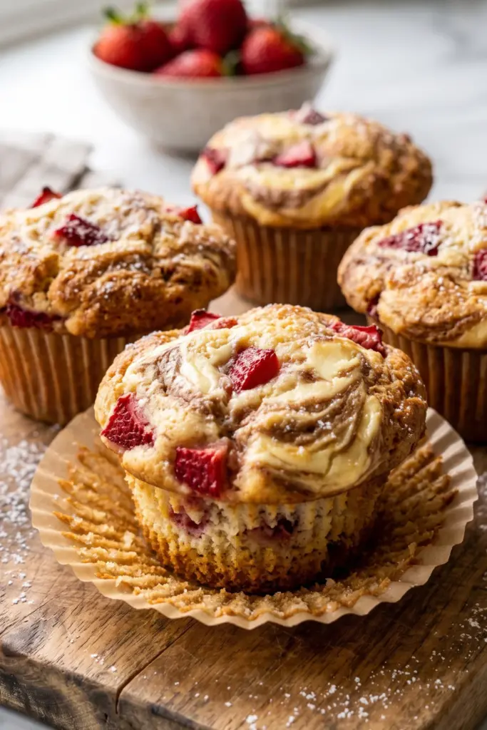 healthy_strawberry_cheesecake_swirl_muffins_lunchbox