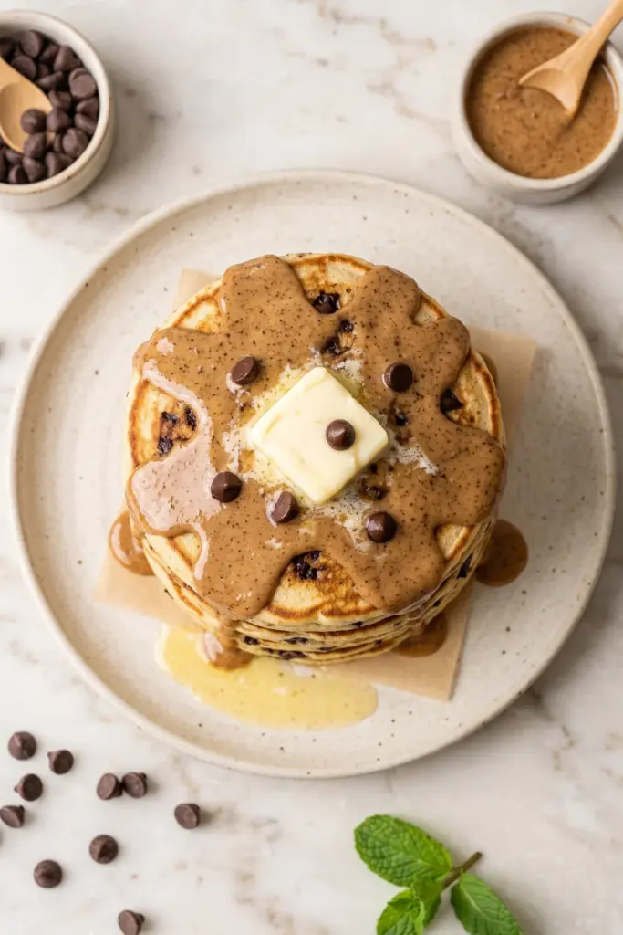 make-ahead-chocolate-chip-protein-pancakes