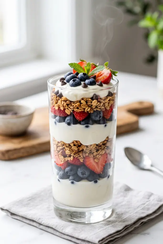 yogurt-parfaits-homemade-granola-breakfast