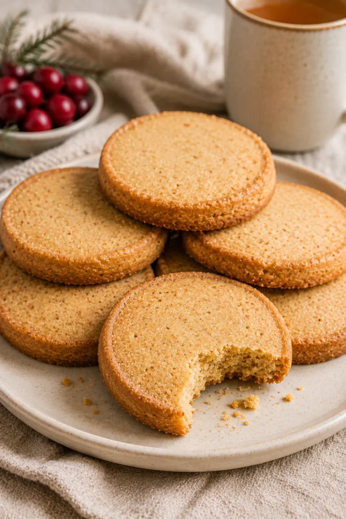 Crisp brown butter shortbread cookies with a rich nutty flavor are among the best winter baking recipe ideas for cozy days.