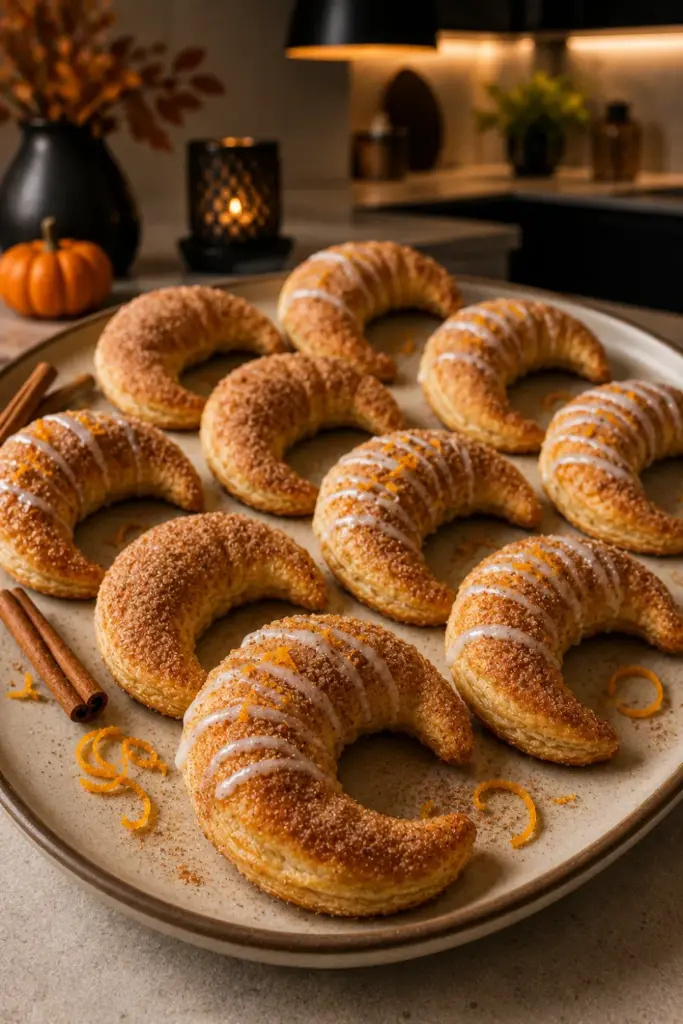 crescent-moons-cinnamon-sugar-best-halloween-puff-pastry-recipes
