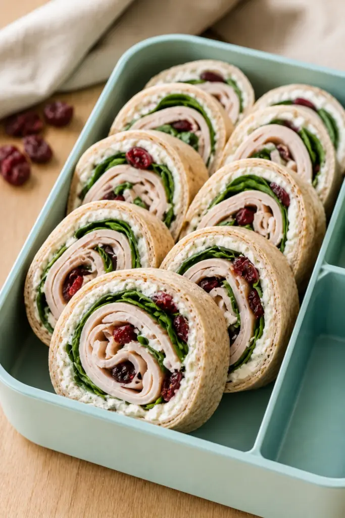 healthy-easy-lunchbox-recipes-turkey-cranberry-roll-ups