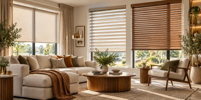 Affordable Living Room Window Shades & Blinds Ideas