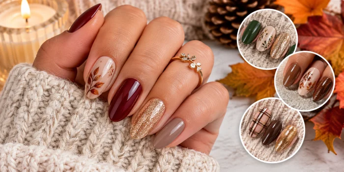 Simple Winter Autumn Nail Design Ideas for Chic Looks