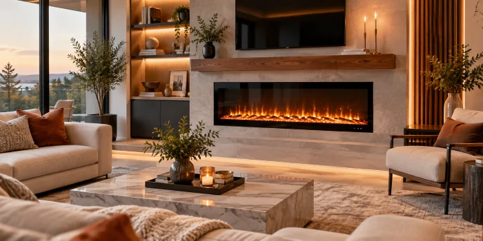Modern Electric Fireplace Ideas for Stylish Living Rooms