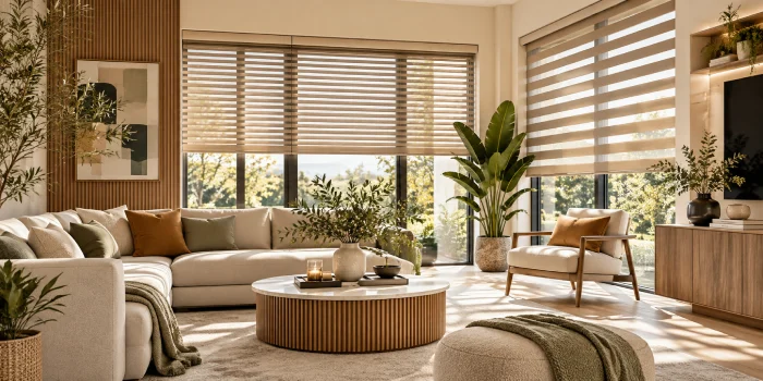 Modern Living Room Blinds: Stylish Window Ideas for a Chic Home